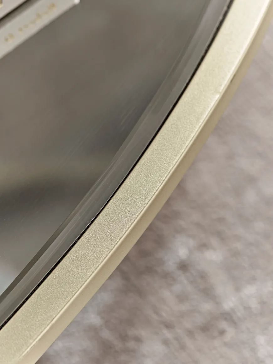 Glass Display Coffee Table - Soft Gold