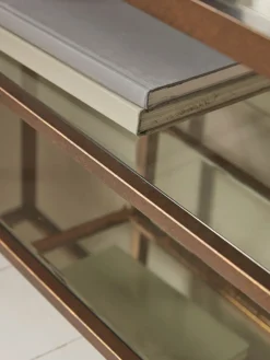 Glass Display Media Unit - Aged Bronze