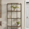 Glass Display Shelf Unit - Aged Bronze