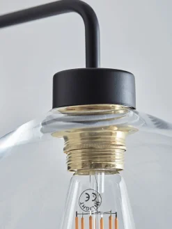 Glass Globe Wall Light