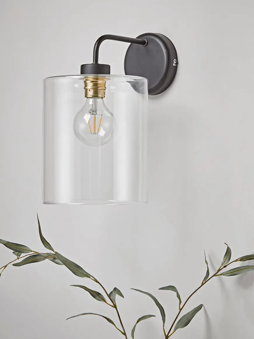 Glass Pendant Wall Light