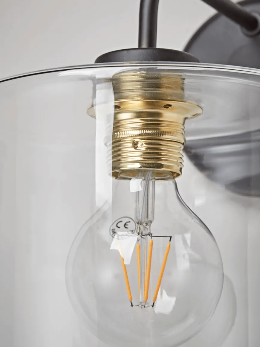 Glass Pendant Wall Light