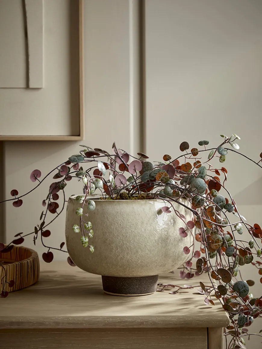 Glazed Footed Planter