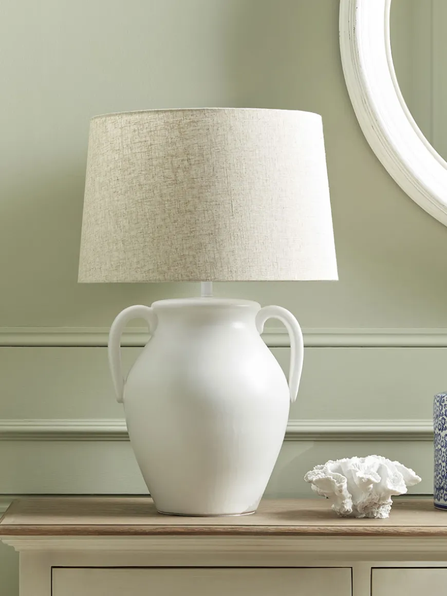 Glazed Handle Table Lamp