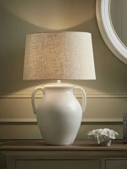 Glazed Handle Table Lamp
