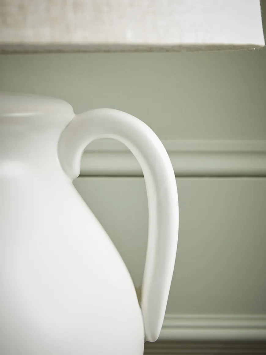 Glazed Handle Table Lamp