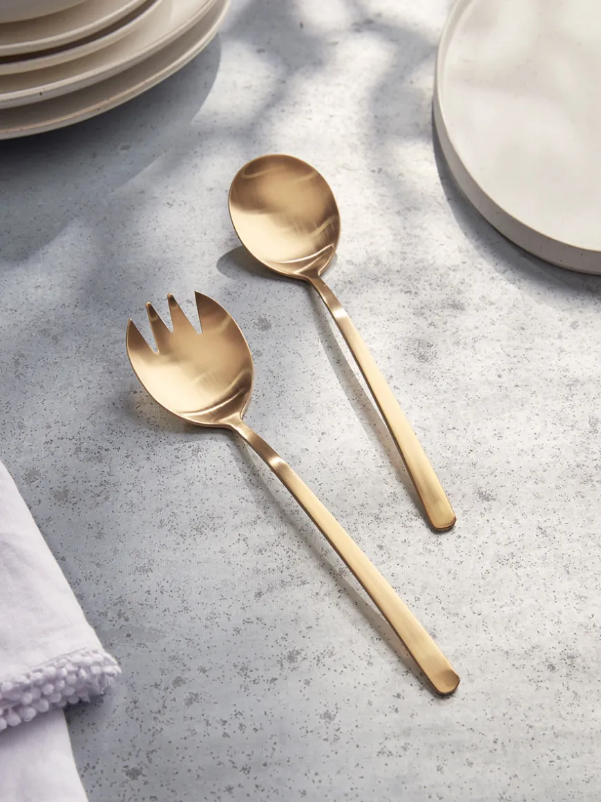 Gold Serving Spoons