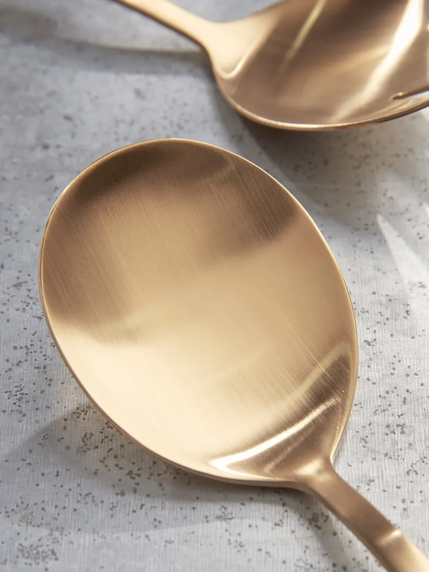 Gold Serving Spoons