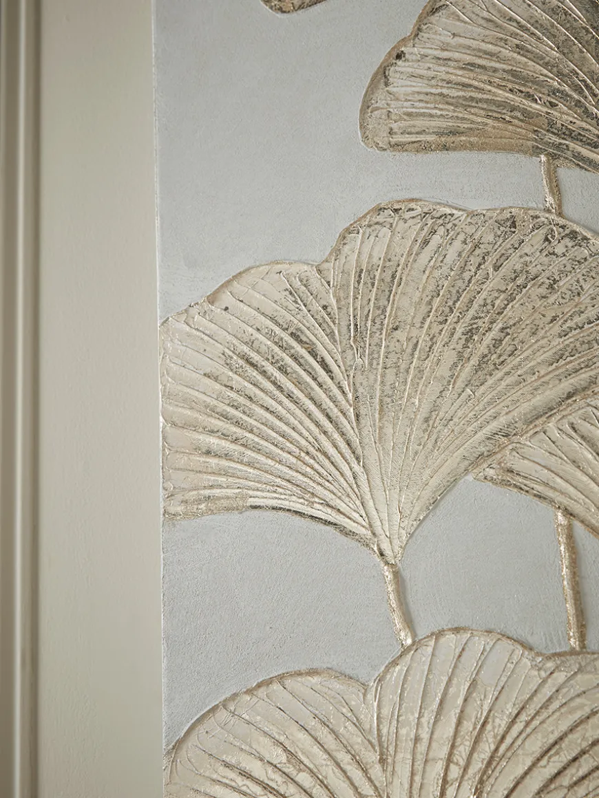 Golden Gingko Leaf Canvas