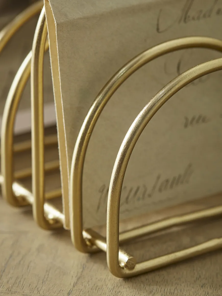 Golden Metal Storage Rack