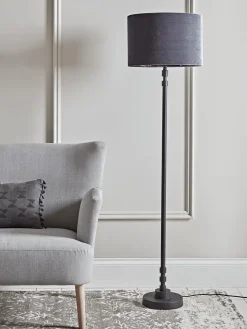 Grey & Black Floor Lamp