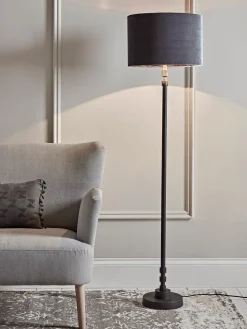 Grey & Black Floor Lamp