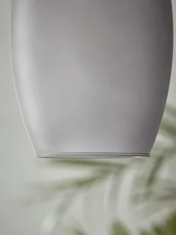 Grey Ombre Frosted Glass Pendant