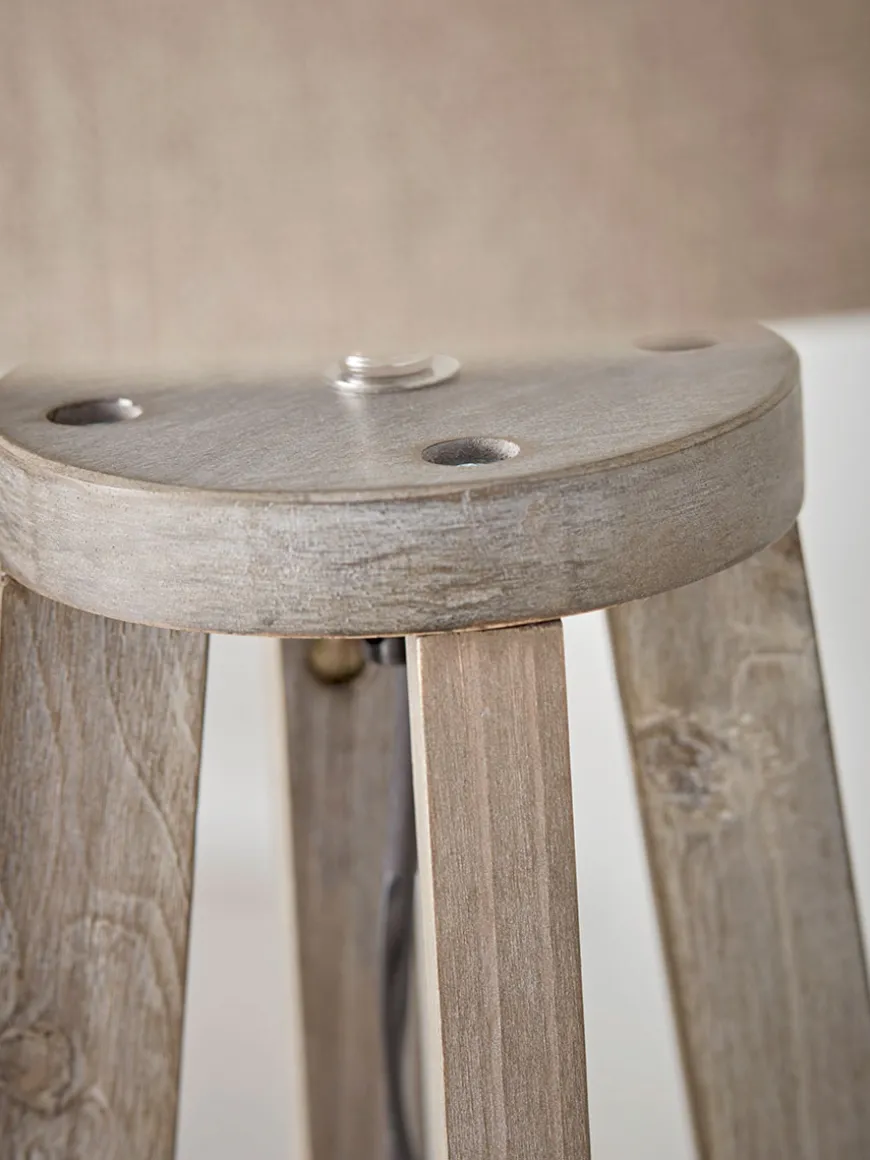 Grey Washed Floor Lamp
