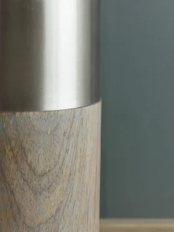 Greywashed Wood Table Lamp