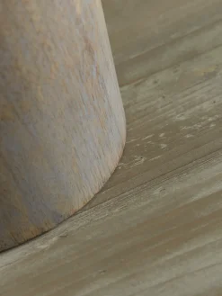 Greywashed Wood Table Lamp
