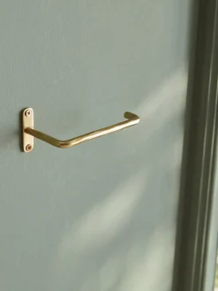 Hammered Brass Loo Roll Holder