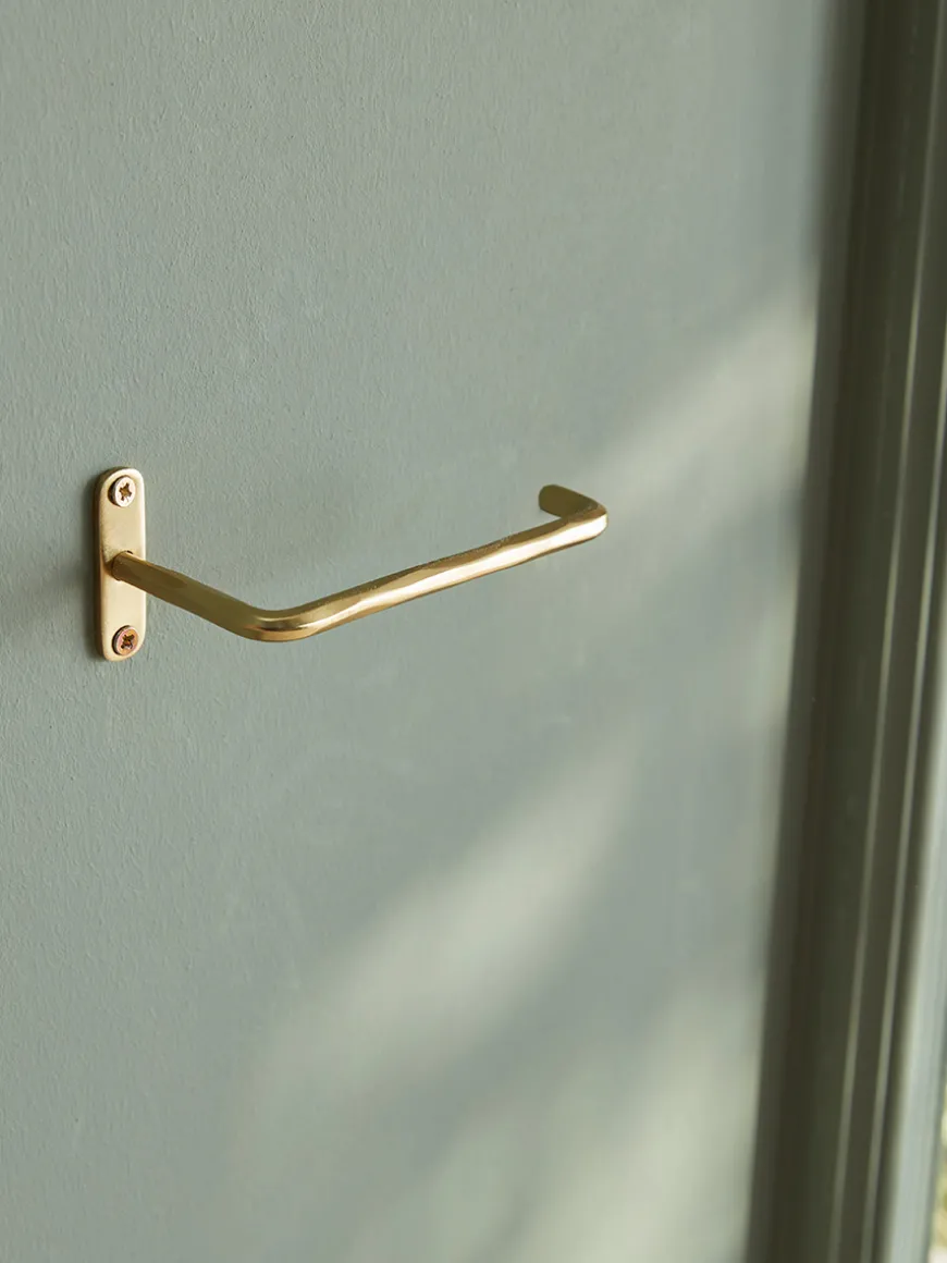 Hammered Brass Loo Roll Holder