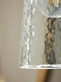 Hammered Glass Wall Light