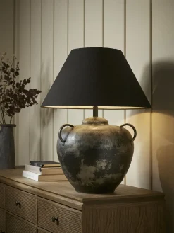 Handled Iron Table Lamp