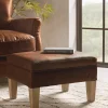 Hardwick Leather Footstool