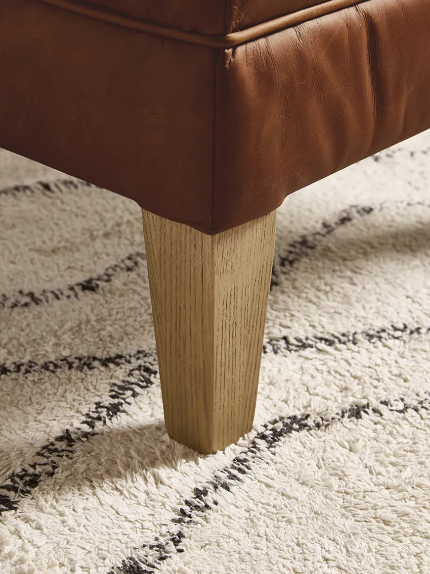 Hardwick Leather Footstool