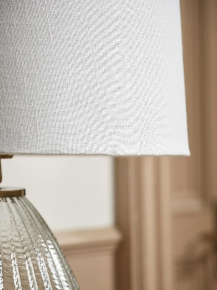 Herringbone Glass Droplet Table Lamp