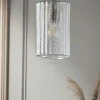Herringbone Glass Pendant - Column