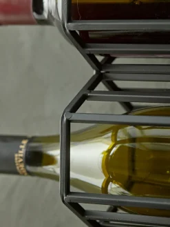 Hexagonal Wine Rack - Black