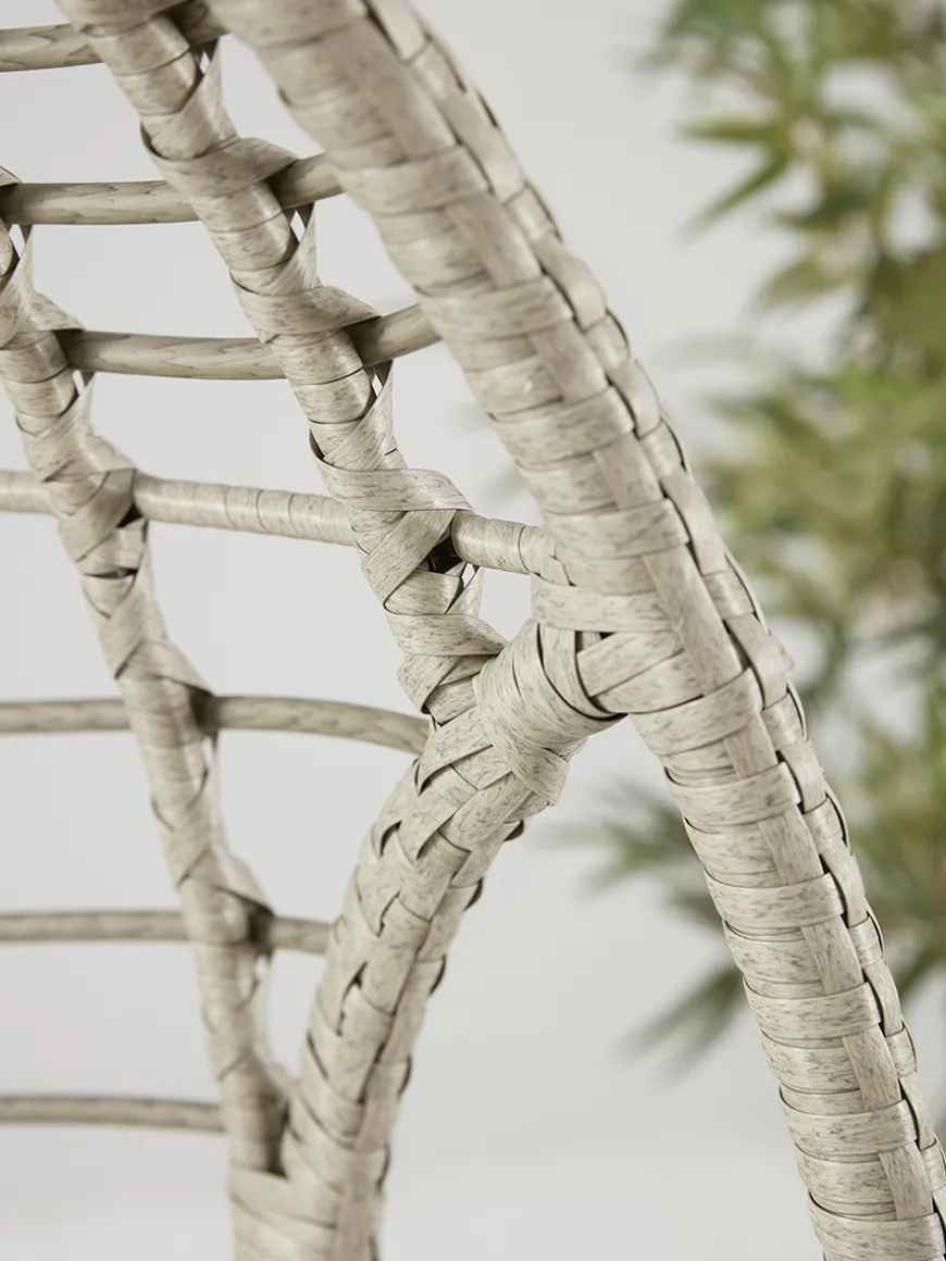 Indoor Outdoor Double Hanging Chair - Grey