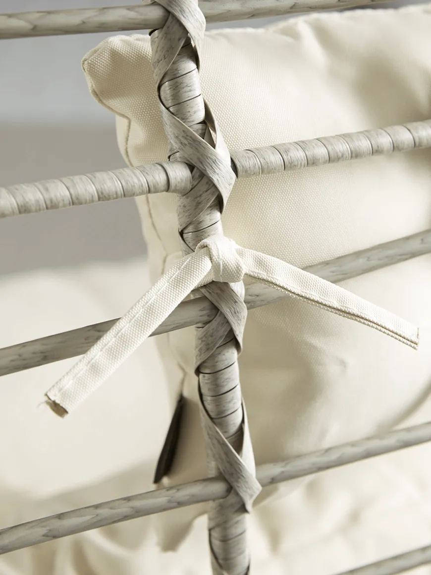 Indoor Outdoor Double Hanging Chair - Grey