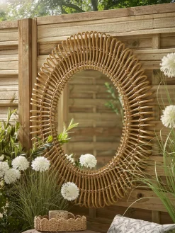 Indoor Outdoor Rattan Mirror