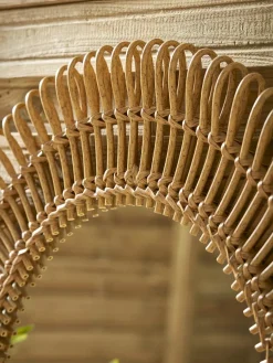 Indoor Outdoor Rattan Mirror