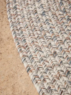 Indoor Outdoor Round Rug - Natural