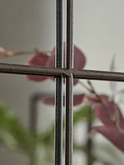 Industrial Curved Top Window Mirror