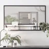 Industrial Landscape Shelf Mirror