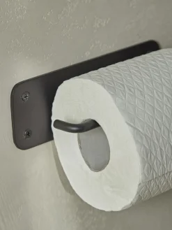 Industrial Loo Roll Holder - Black