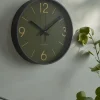 Industrial Olive Clock