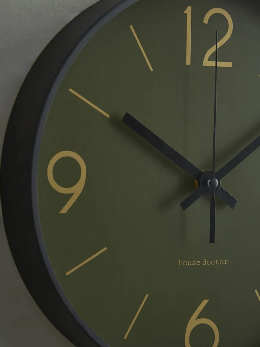 Industrial Olive Clock
