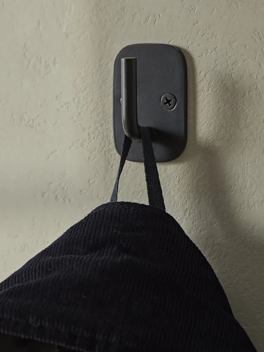 Industrial Single Hook - Black