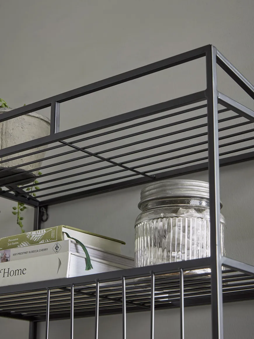Industrial Style Iron Wall Unit - Medium