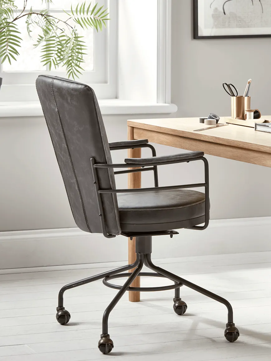 Industrial Style Office Chair - Grey