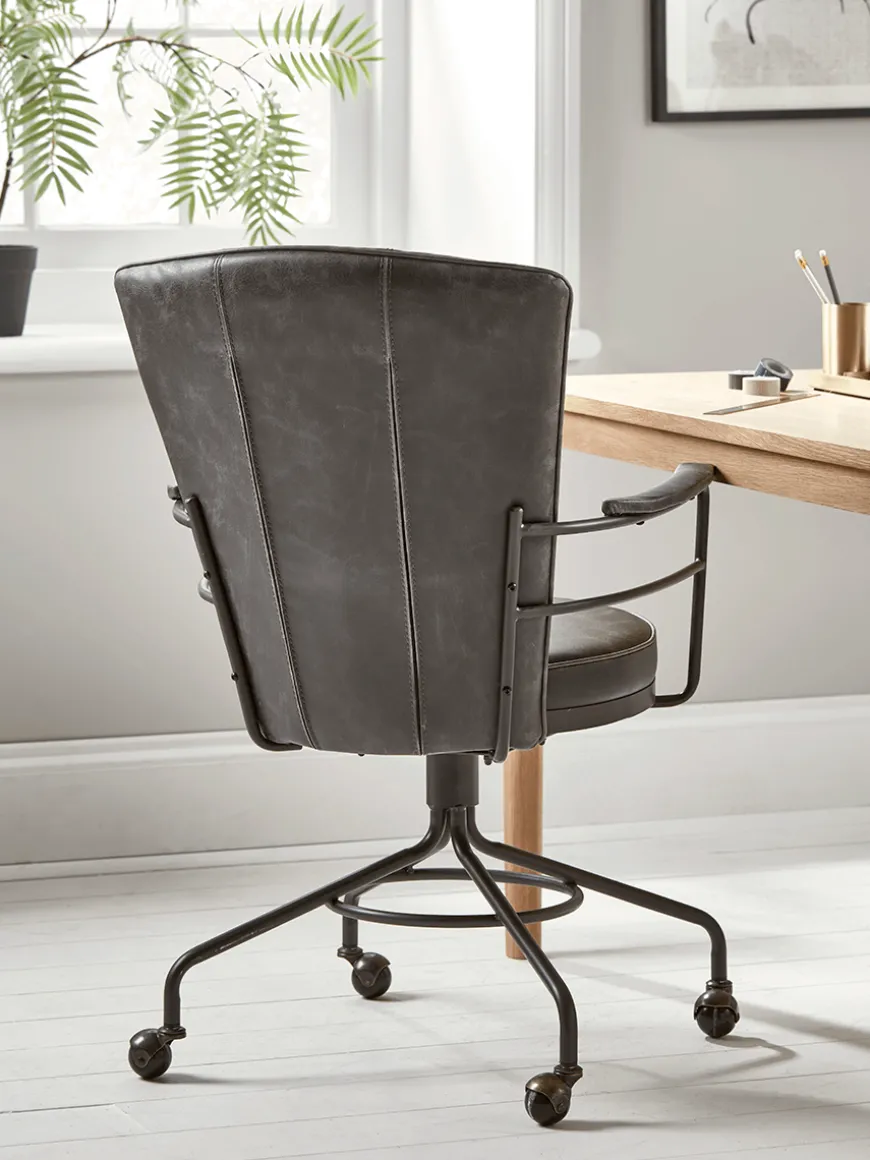Industrial Style Office Chair - Grey