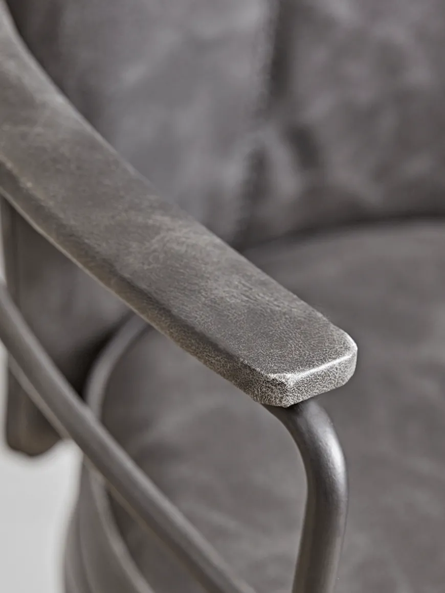 Industrial Style Office Chair - Grey