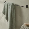 Industrial Towel Rail - Black