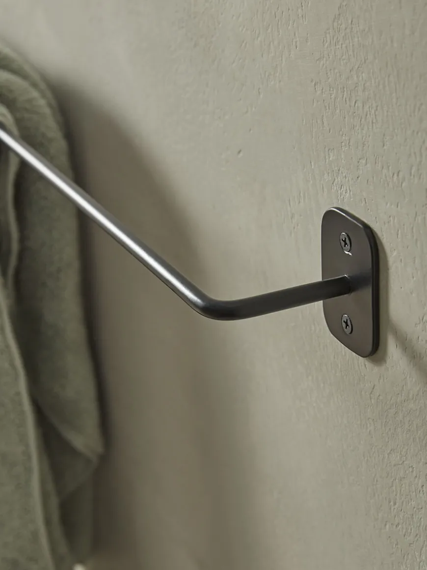 Industrial Towel Rail - Black