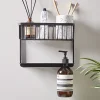 Iron Bathroom Shelf - Black
