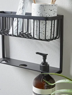 Iron Bathroom Shelf - Black