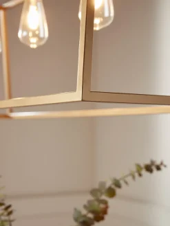 Large Metal Trapeze Pendant - Gold