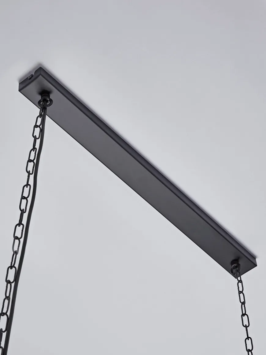 Large Metal Trapeze Pendant - Black